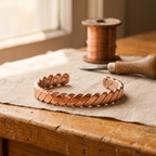Vera's Mosgroene Koperarmband