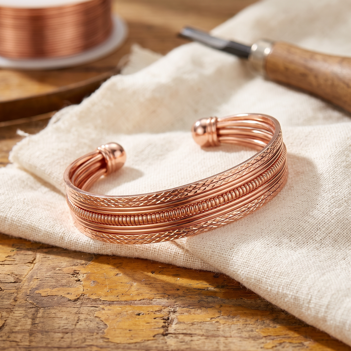 Vera's Bracken Koperen Armband