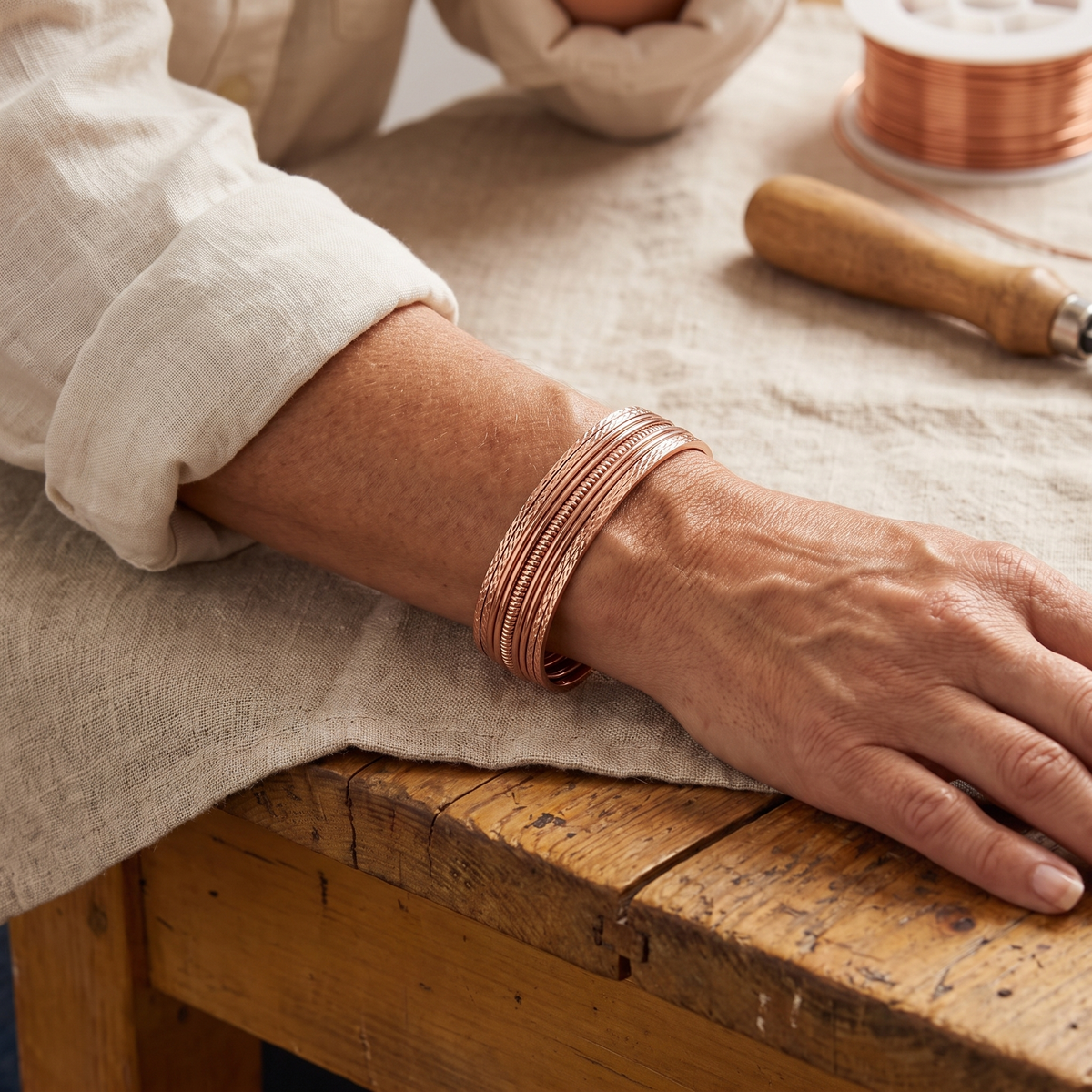 Vera's Bracken Koperen Armband