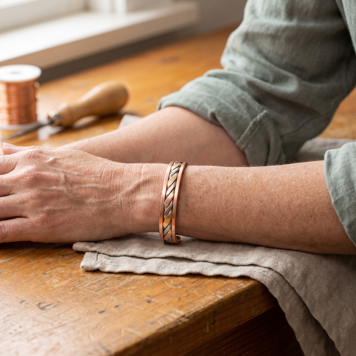 Vera's Bud Koperen Armband
