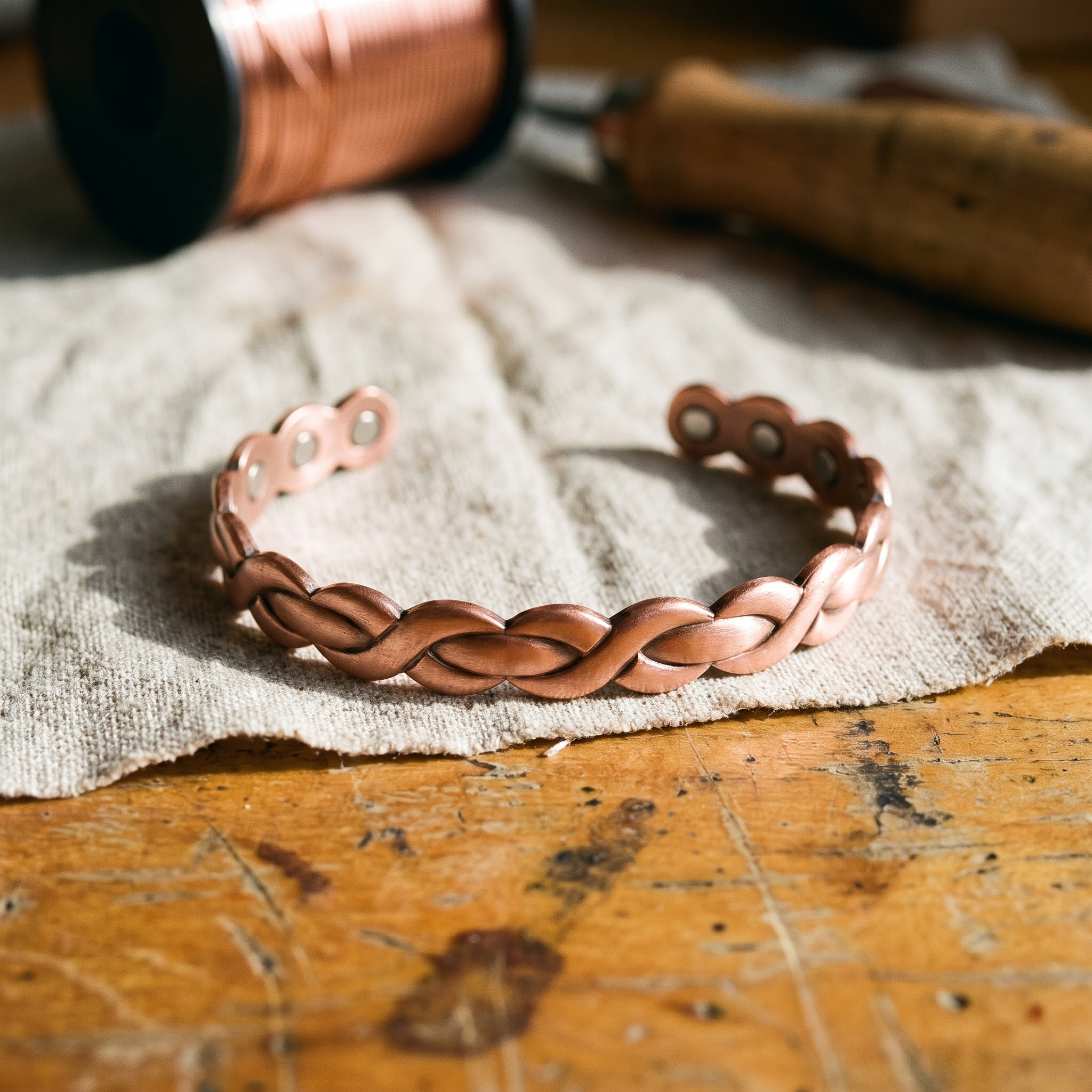 Vera's Loom Koperarmband