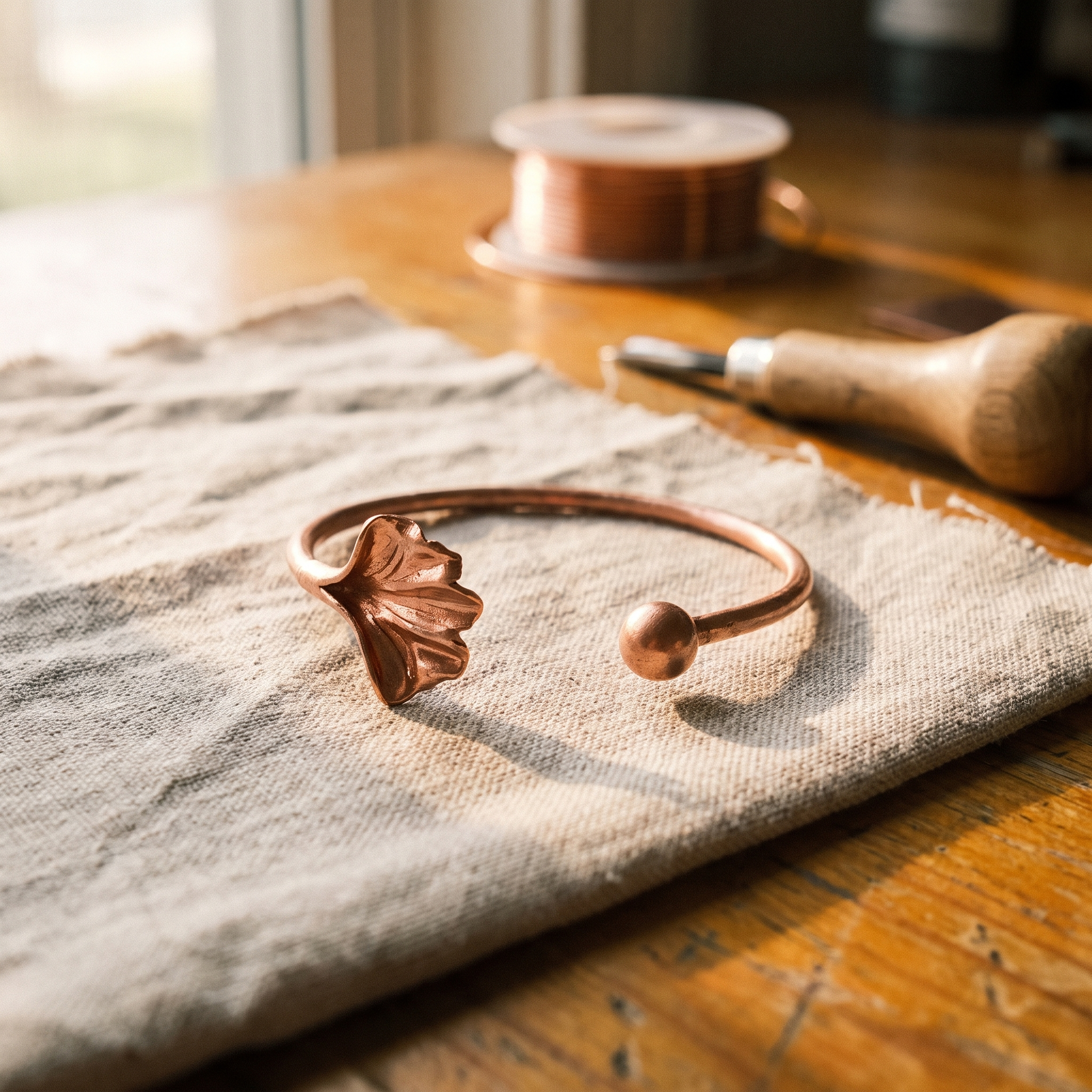 Vera's Schelp Koper Armband