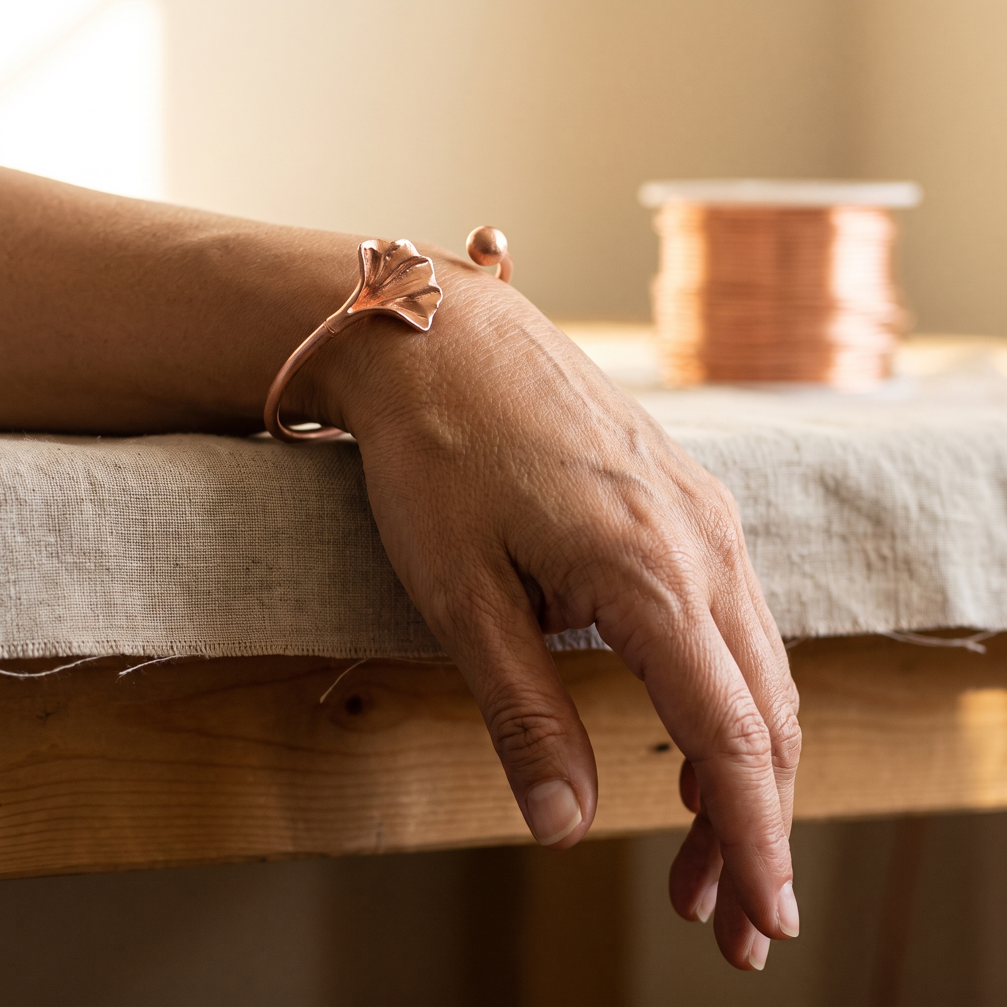 Vera's Schelp Koper Armband