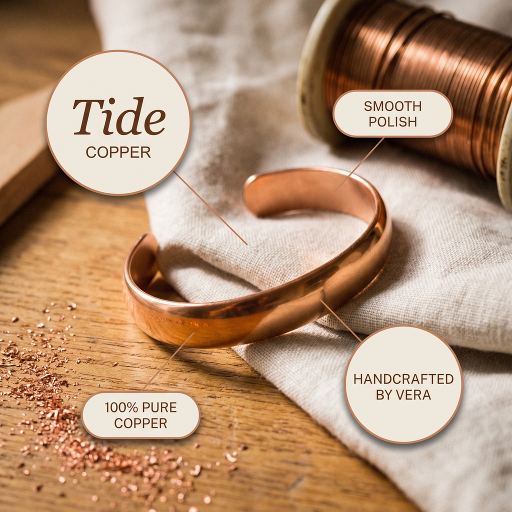 Vera's Tide Koperen Armband