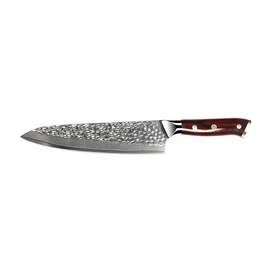 Japans Damascus Kazoku Gyuto koksmes – 21,2 cm precisieblad