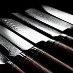 Professionele Japanse 7-delige Damascus Master messenset