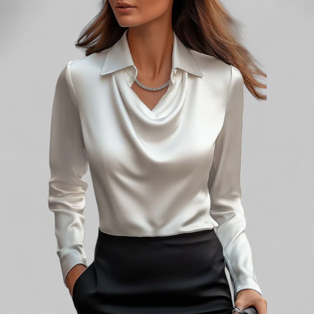 Claire | Elegante Satijnen Blouse