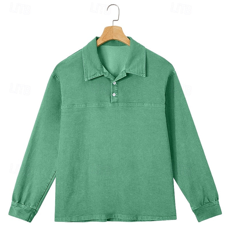 Emmett | Ontspannen Lange Mouwen Polo Shirt