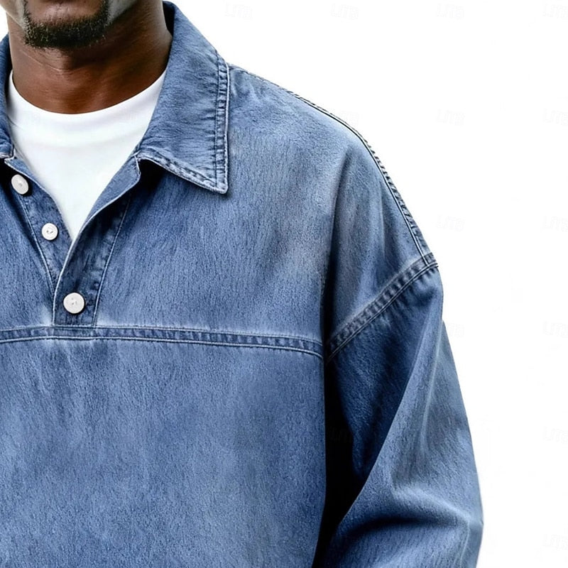 Emmett | Ontspannen Lange Mouwen Polo Shirt