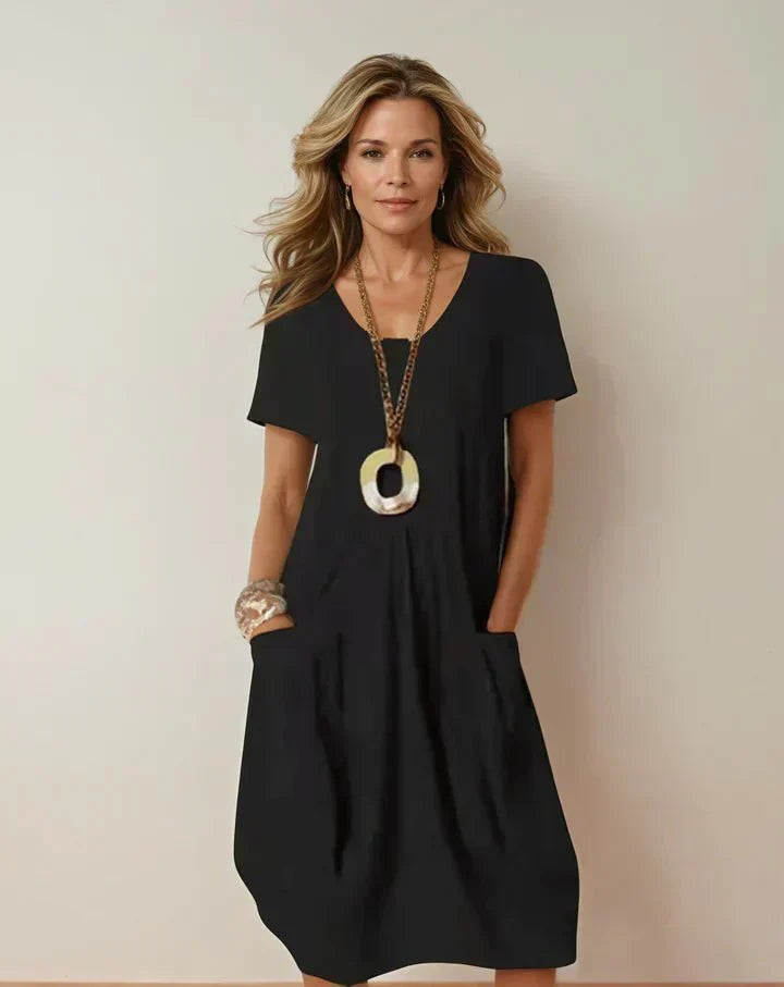 ORIANE | VLOEIENDE CASUAL MAXI JURK