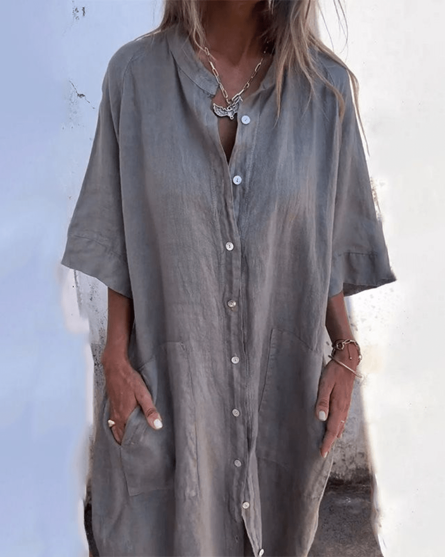 PHILIPPA | IBIZA STIJL OVERHEMDJURK