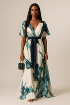 Serene™ Elegante Artistieke Maxi Jurk