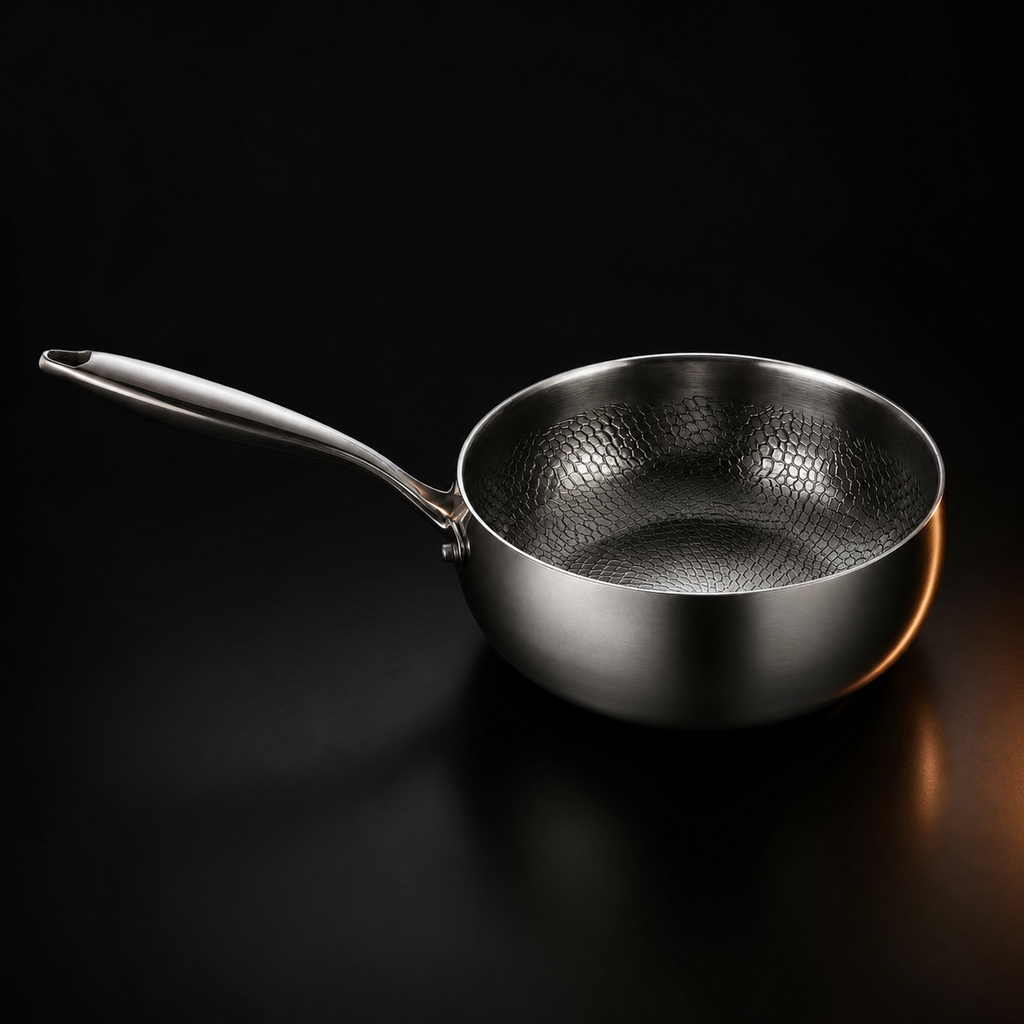 Gehamerde Titanium Sauteerpan