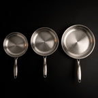 Gehamerde Titanium pannenset – 3-delig