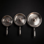 Gehamerde Titanium pannenset – 3-delig