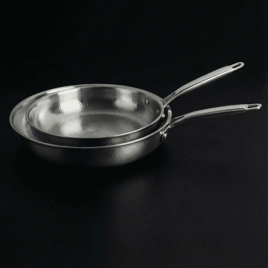 Gehamerde Titanium Pannenduo