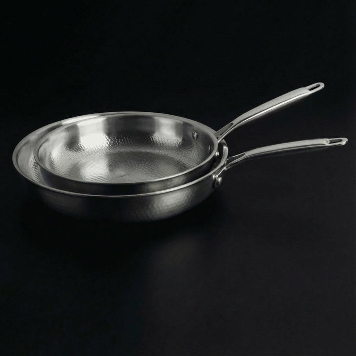 Gehamerde Titanium Pannenduo