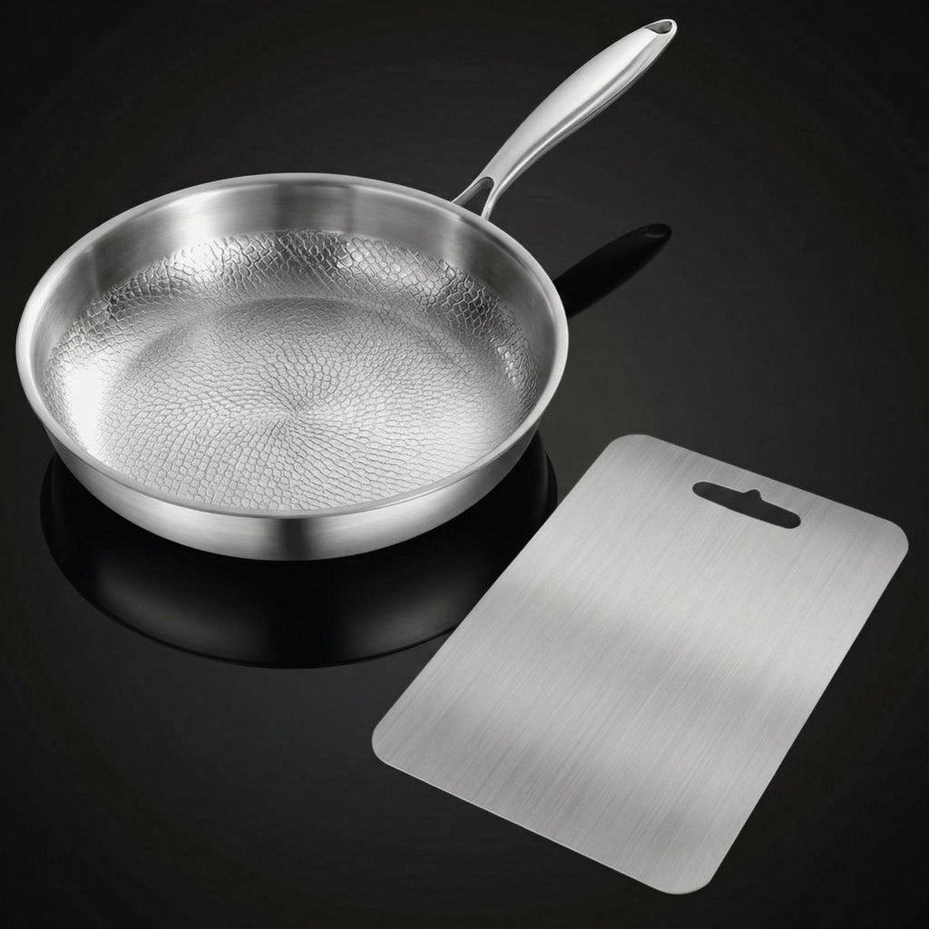 Gehamerde Titanium kook- en bereidingsset