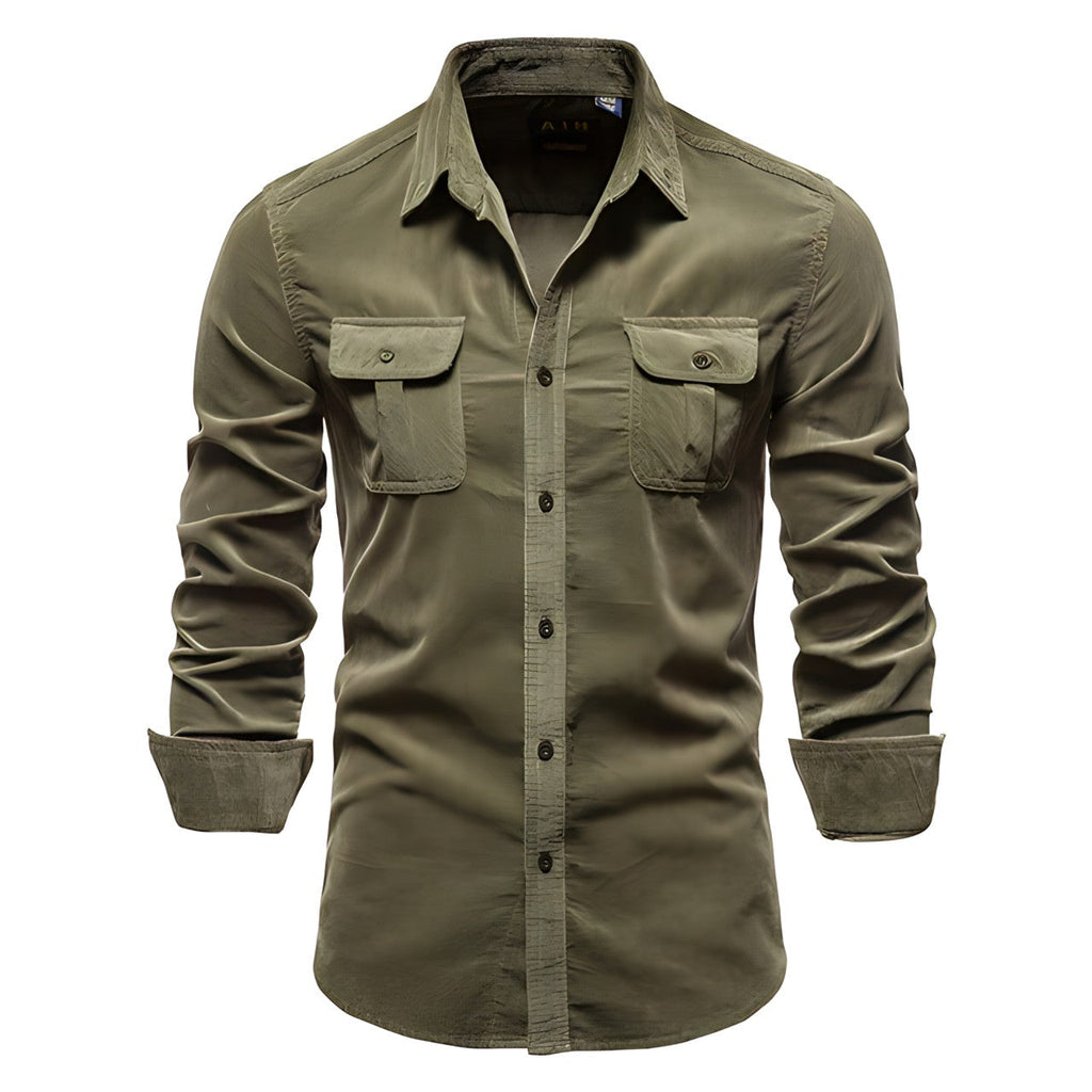 Cornelius | Militair Stijl Casual Shirt