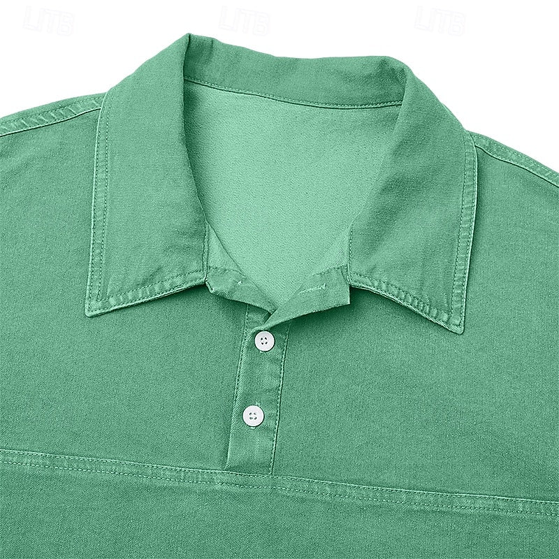 Emmett | Ontspannen Lange Mouwen Polo Shirt