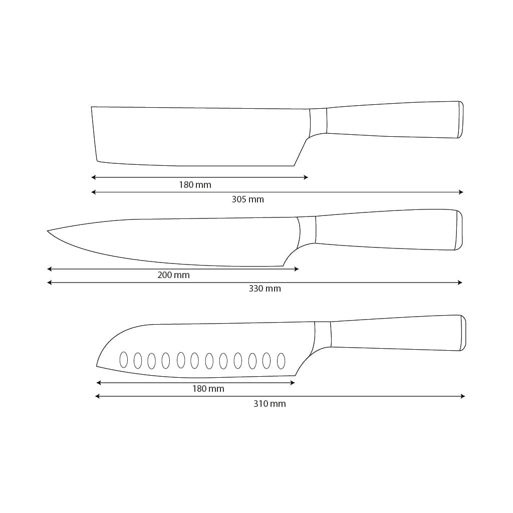 Japans messenset – precisiecollectie (3-delig)