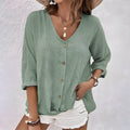 PERPETUA | RELAXED BUTTON-UP BLOUSE
