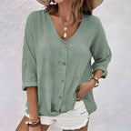 PERPETUA | RELAXED BUTTON-UP BLOUSE