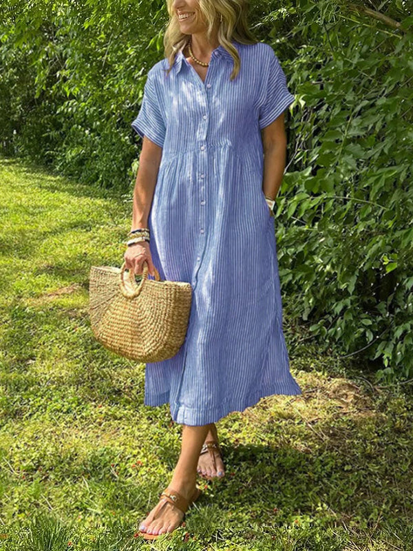 Sarina™ Zachte Ademende Maxi Jurk