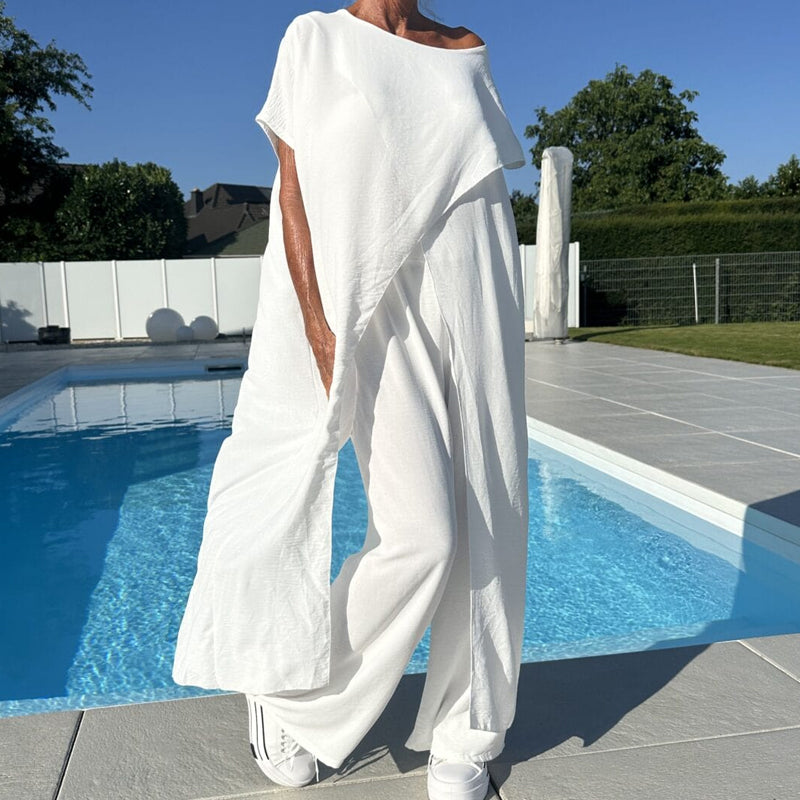 Gabbie™ Elegante Off-Shoulder Twee-Delige Set