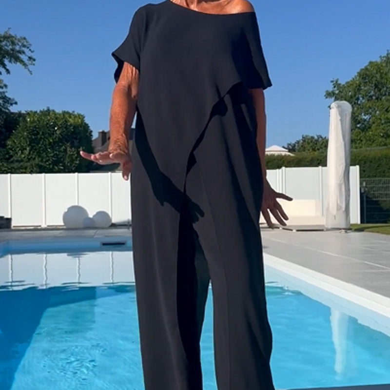 Gabbie™ Elegante Off-Shoulder Twee-Delige Set