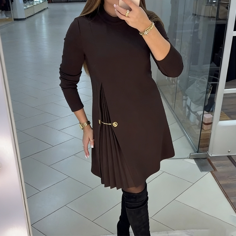 Noella™ Elegante Plissé Jurk