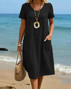 ORIANE | VLOEIENDE CASUAL MAXI JURK