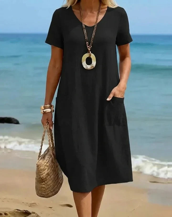 ORIANE | VLOEIENDE CASUAL MAXI JURK
