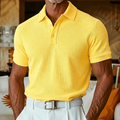 Barrett | Textured Korte Mouw Polo Shirt