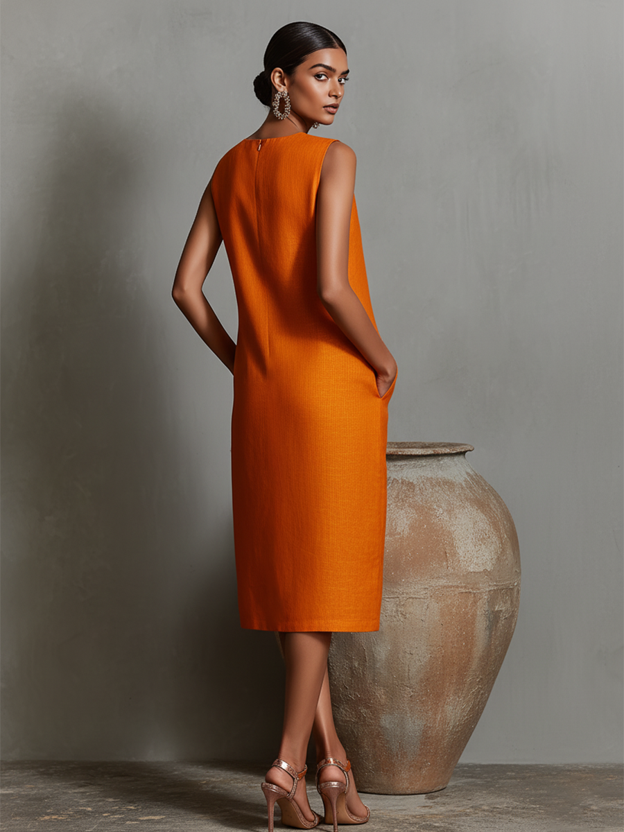 Maureen™ Midi-jurk met zakken