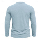 Landon | Klassieke Lange Mouwen Henley Shirt